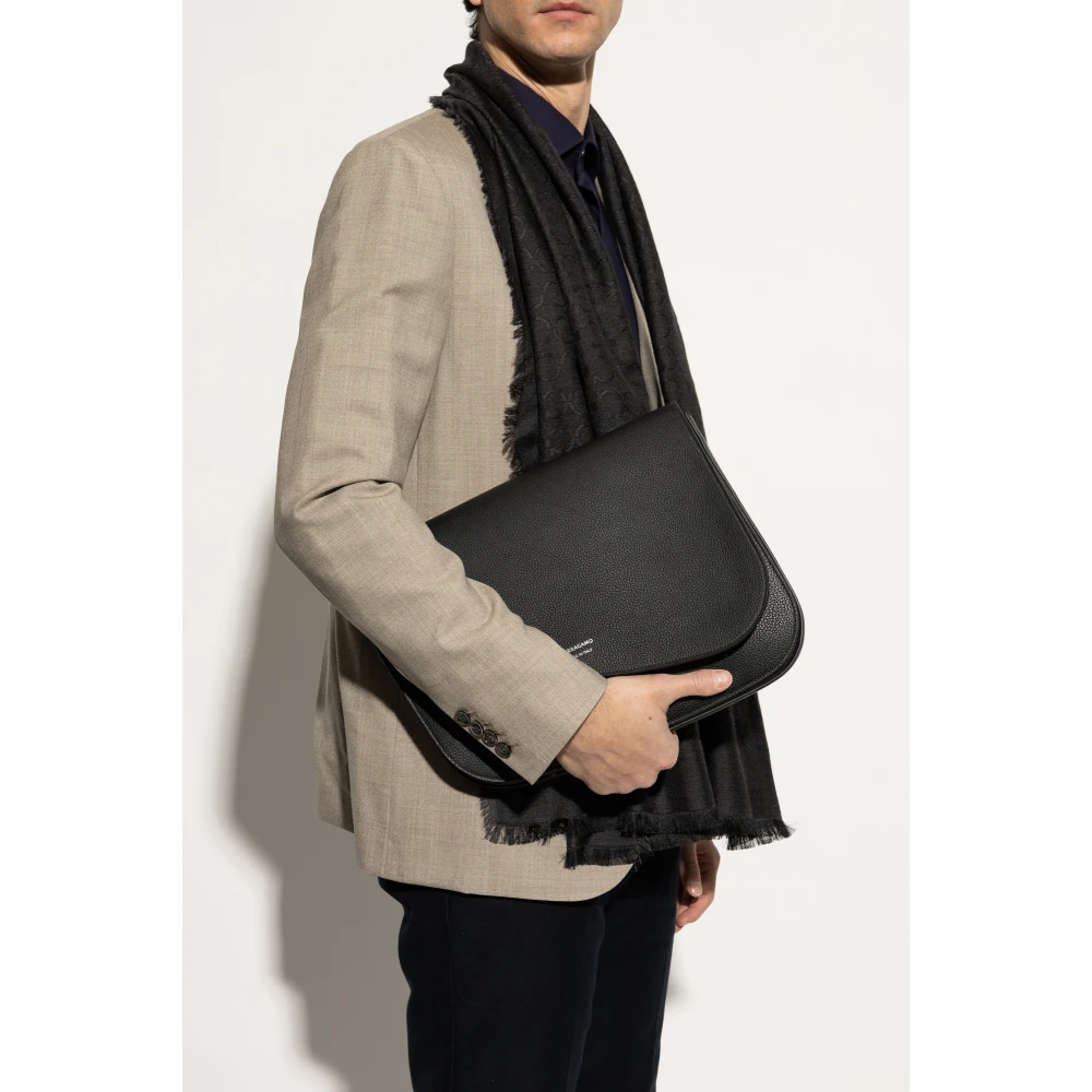 Salvatore Ferragamo Schoudertas Black Heren