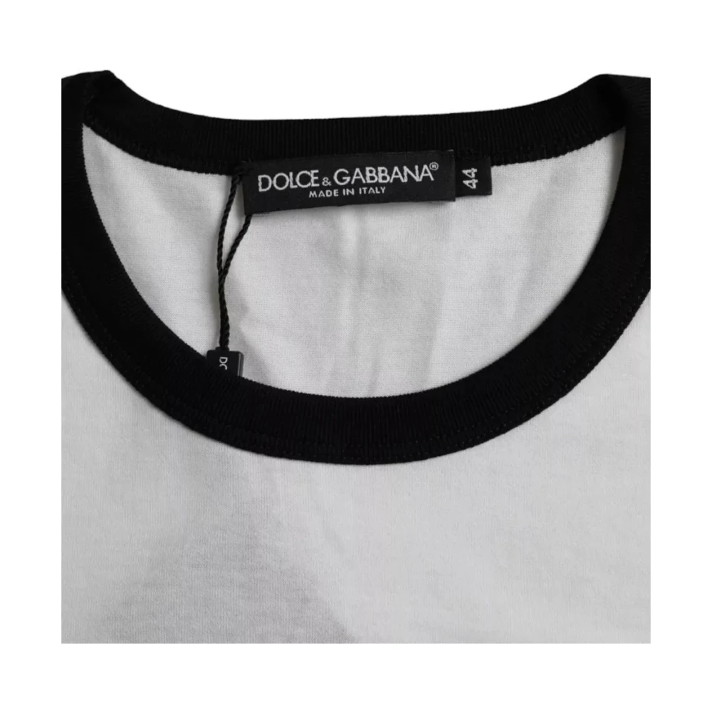 Dolce & Gabbana Jazz Print Katoenen T-shirt Multicolor Heren