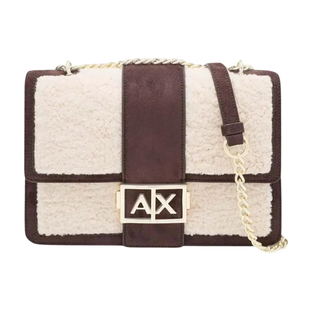 Armani Exchange Medium Shoulder Bag - Female - Shoulder Bags - Brown - One Size - Bags