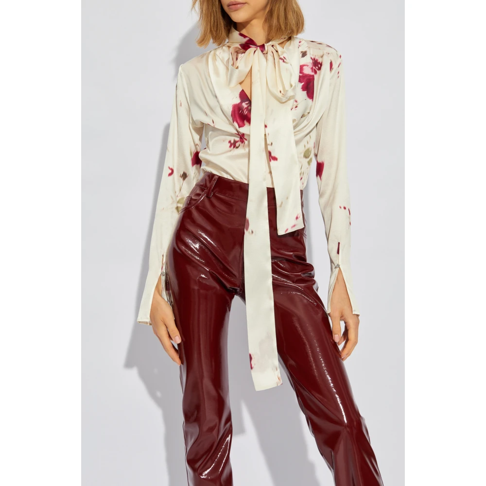 Blumarine Zijden top Beige Dames