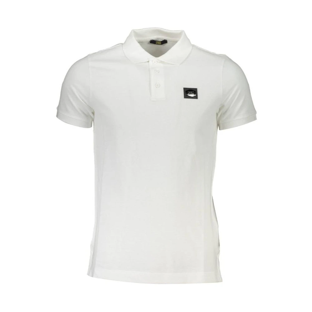 Cavalli Class Bianco Cotton Men Polo - M - Image 2