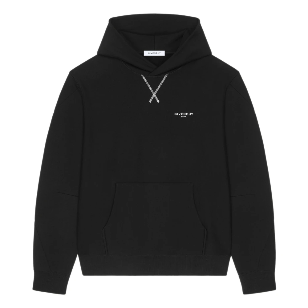 Givenchy Men's Black Hoodies, S, Couture Seam Hoodie