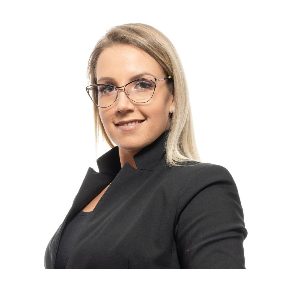 EMILIO PUCCI Zwarte Dames Optische Frames met Merkhoes Black Dames