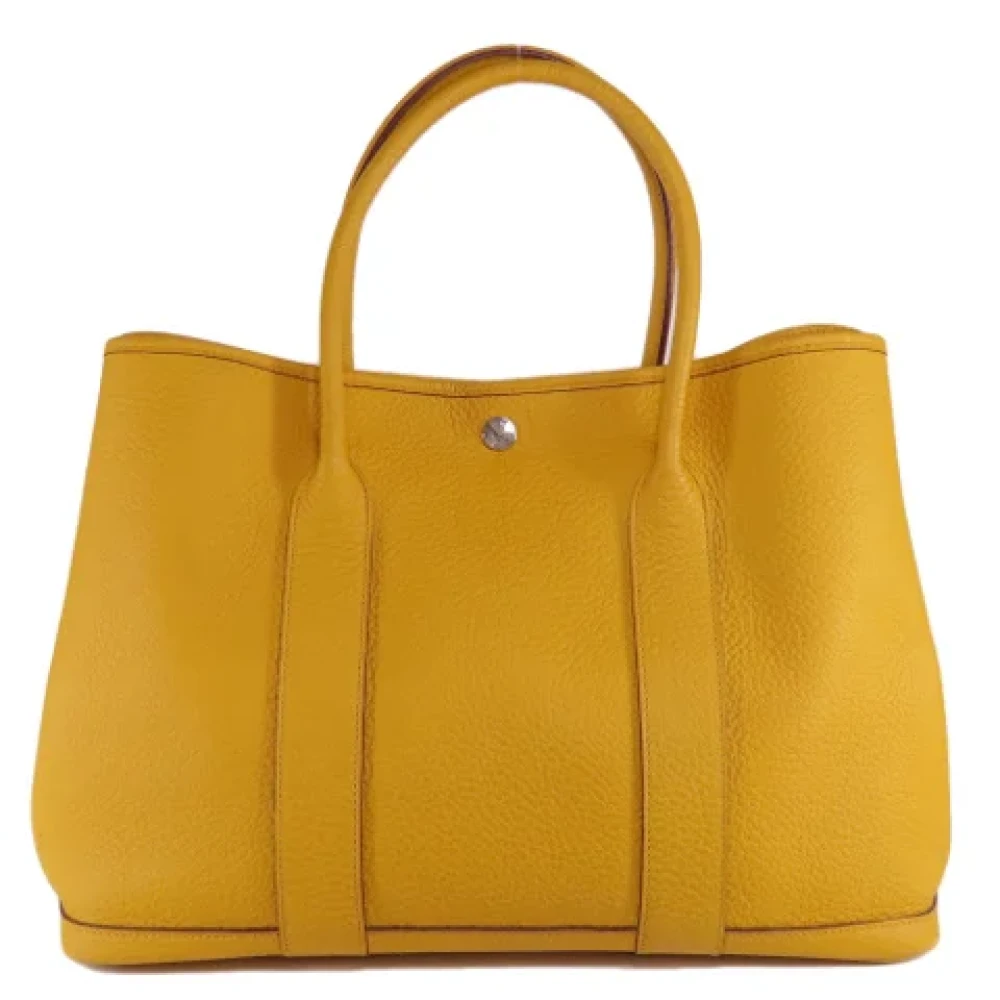 Hermès Vintage Pre-owned Leather totes Yellow Dames