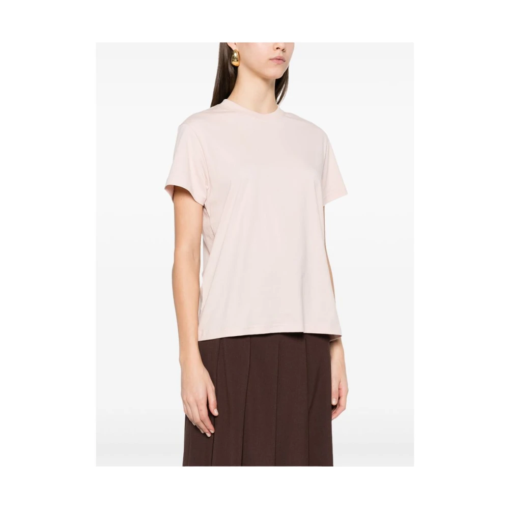 Studio Nicholson Lichtroze Crew Neck T-shirt Pink Dames