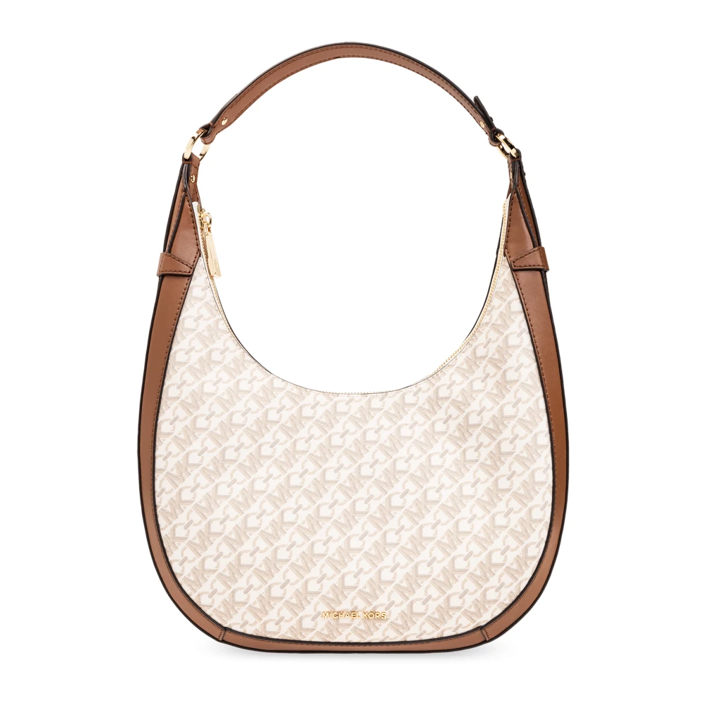 Michael Kors Women's Beige Shoulder Bag With Logo - Shoulder Bags - One Size - Bags