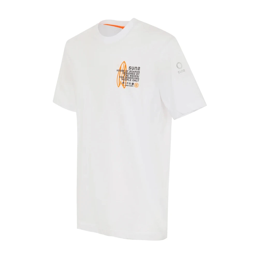 Suns Casual Katoenen Shirt White Heren