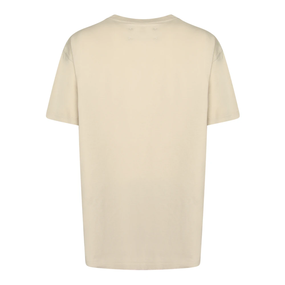 Maison Margiela , T-Shirts, Female, Beige, M, Cotton Number T-Shirt - Image 3