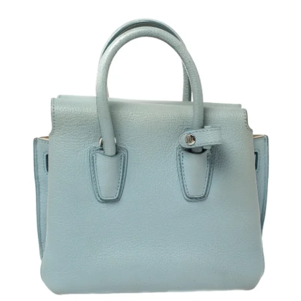MCM Pre-owned Leather totes Blue Dames