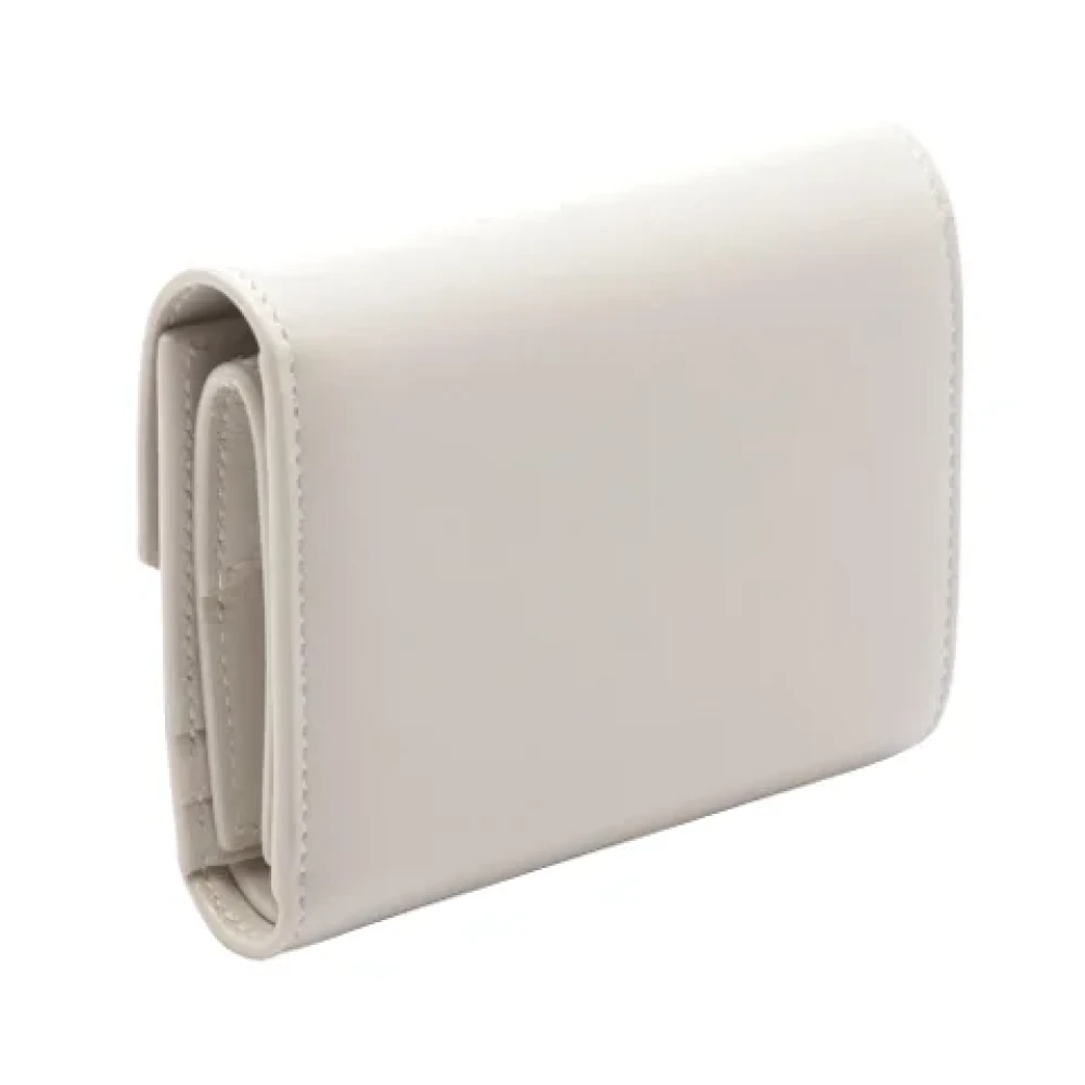Saint Laurent Vintage Pre-owned Leather wallets White Dames