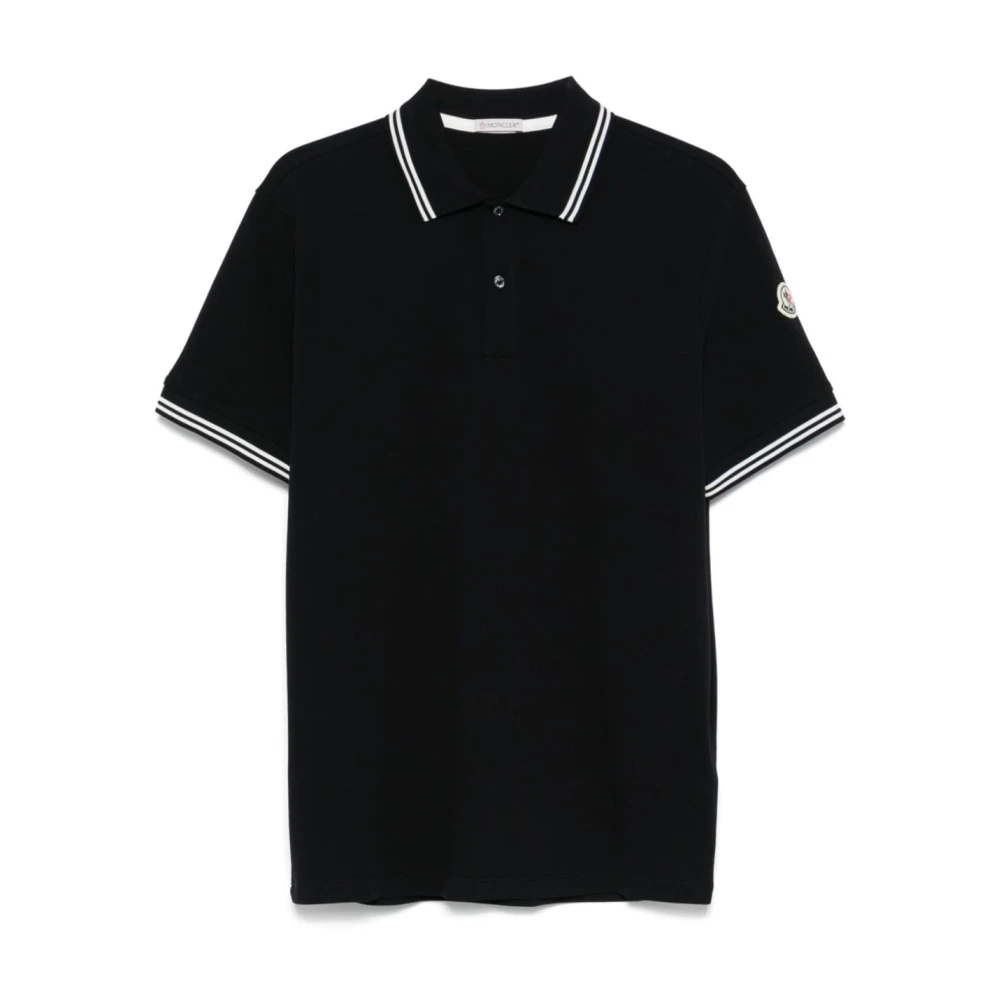Moncler Blauwe T-shirts en Polo's met Streepdetail Blue Heren