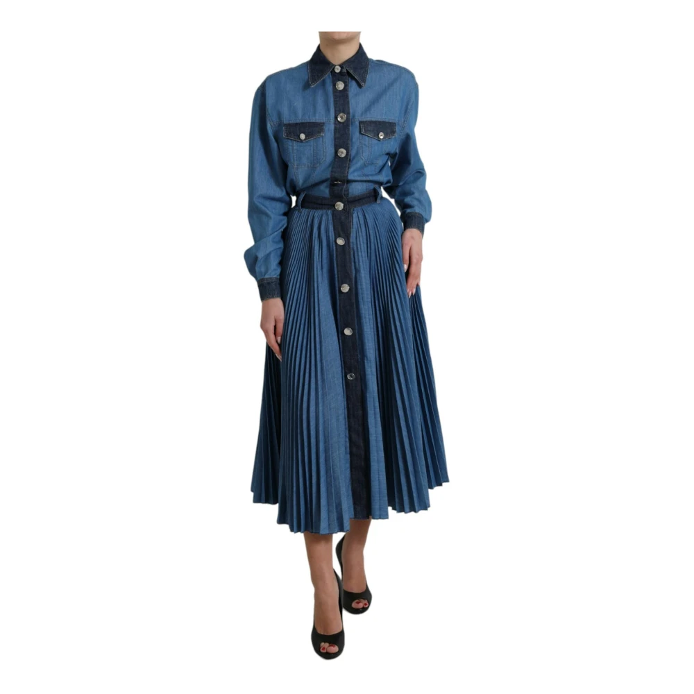 Dolce & Gabbana Shirt Dresses Blue Dames