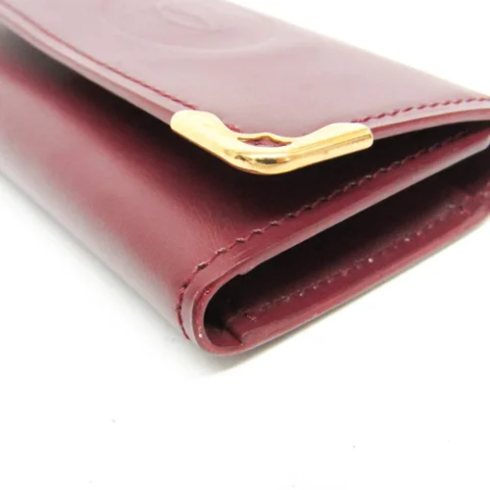Cartier Vintage Pre-owned Leather key-holders Red Dames