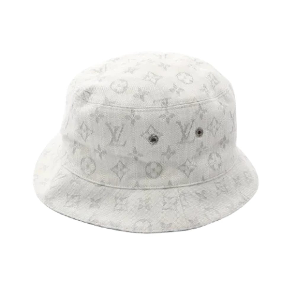 Louis Vuitton Vintage Pre-owned Bomull hattar-och-kepsar White, Dam