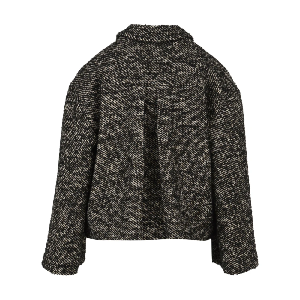 L'Autre Chose Zwarte Jas voor Vrouwen Black Dames