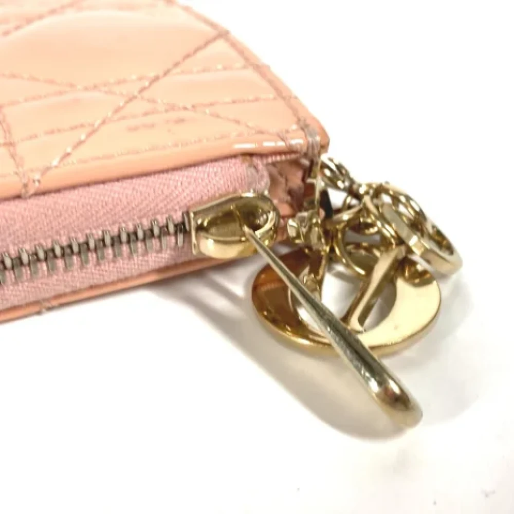 Dior Vintage Pre-owned Leather wallets Pink Dames