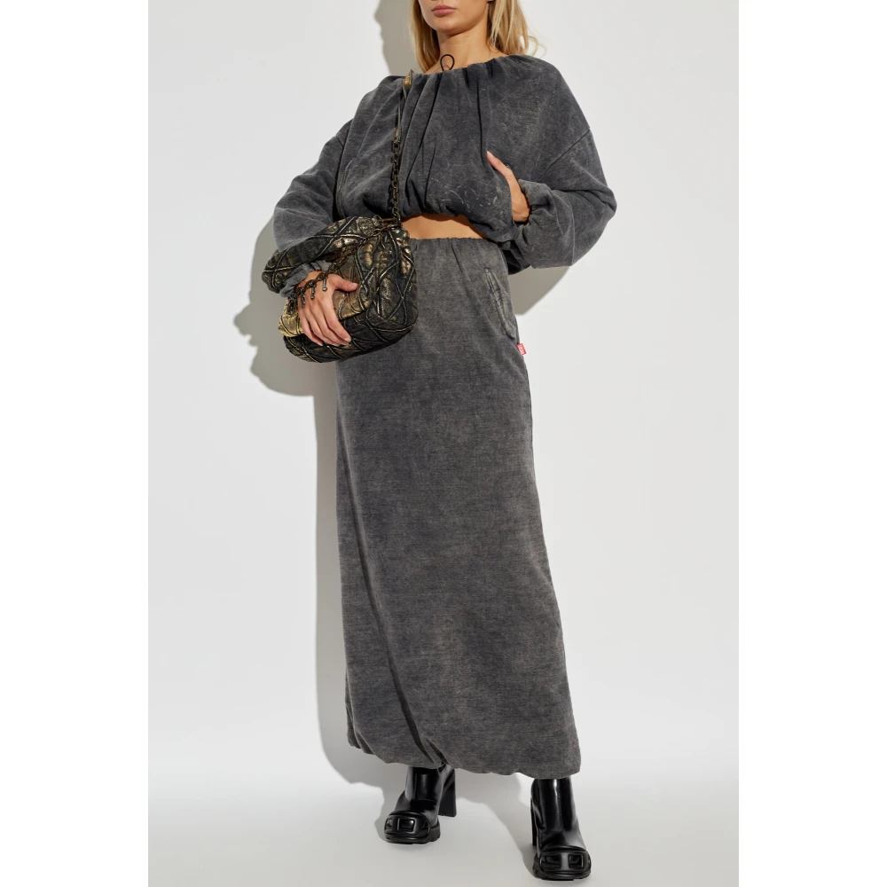 Diesel Katoenen rok O-Tulip Gray Dames