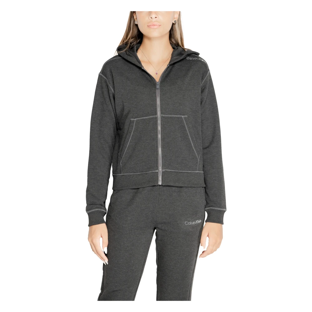 Calvin Klein Herfst Winter Polyester Sweater Collectie Gray