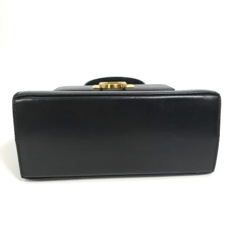 Salvatore Ferragamo Pre-owned Leather handbags Black Dames