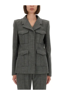 Wool Blend Militärjacka