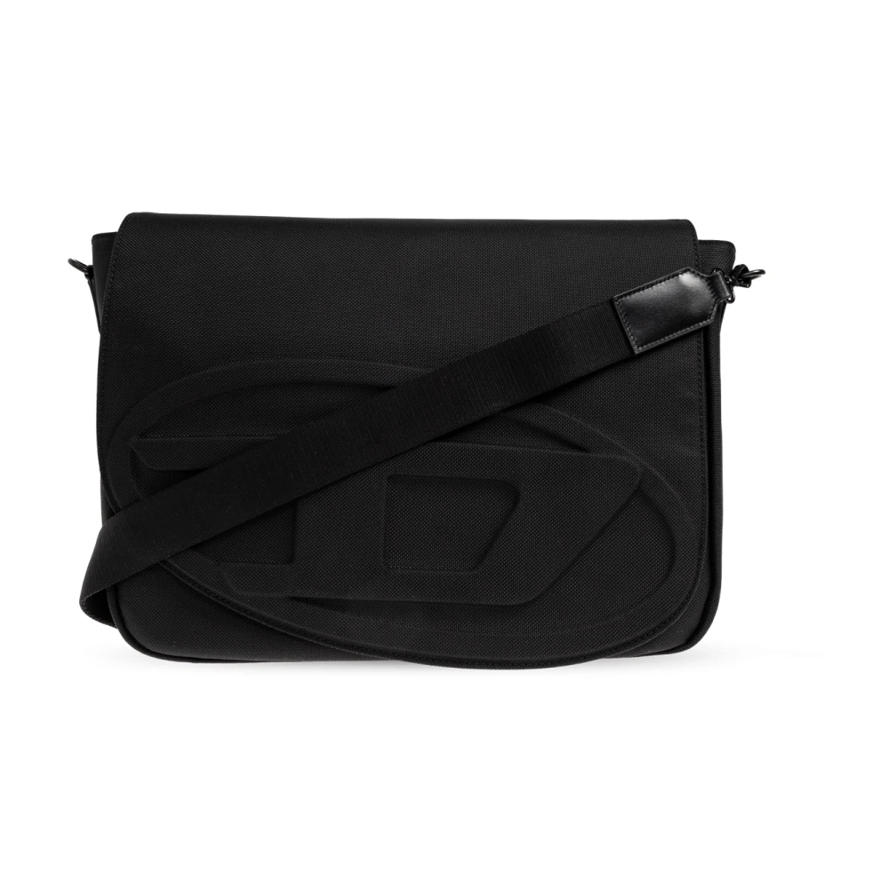 Diesel Men's Black Shoulder Bags, One Size, 2.0 1Dr Messenger