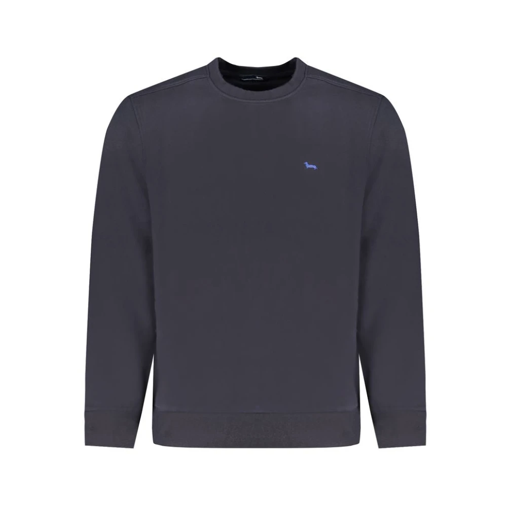 Harmont & Blaine Blauwe Geborduurde Sweater met Lange Mouwen Blue Heren