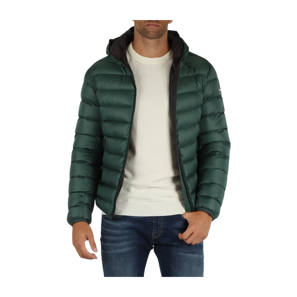 Colmar Gewatteerde Hoodiejas E-Concrete Green Heren