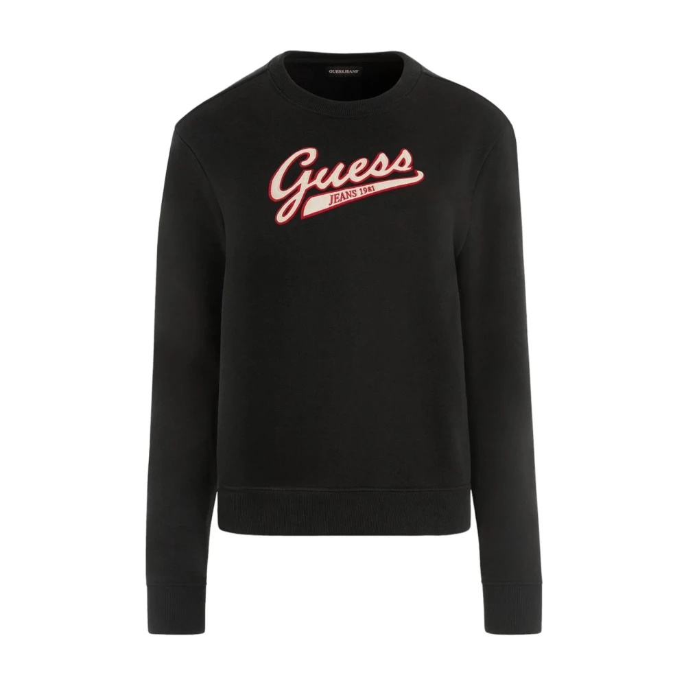 Guess Sweatshirt met ronde hals Black Dames