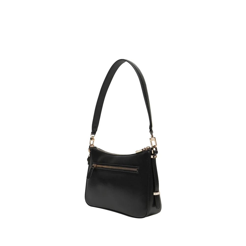 Guess Zwarte schoudertas met gouden details Black Dames