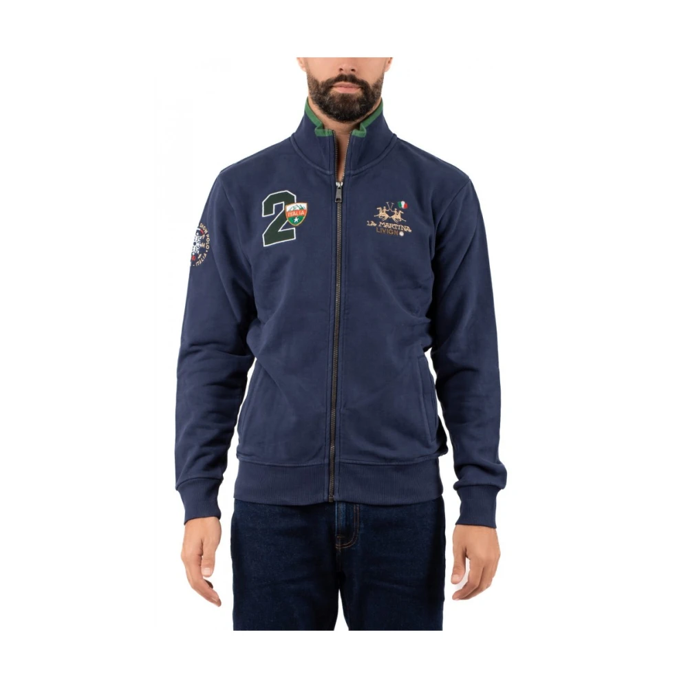 La Martina Men's Blue Stylish Polo Shirt