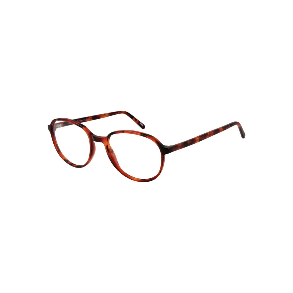 Andy Wolf Unisex Red Acetate Panto Optical Frames