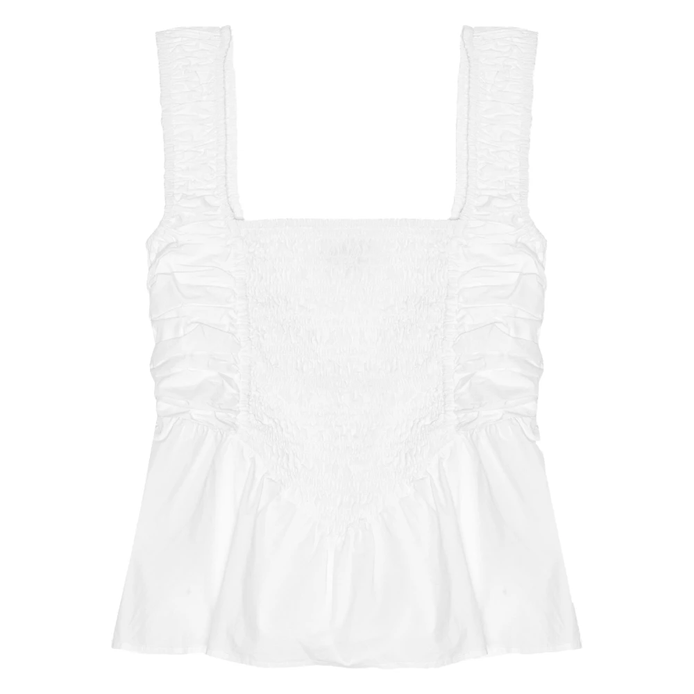 Ganni Stijlvolle Blouse voor Vrouwen White Dames