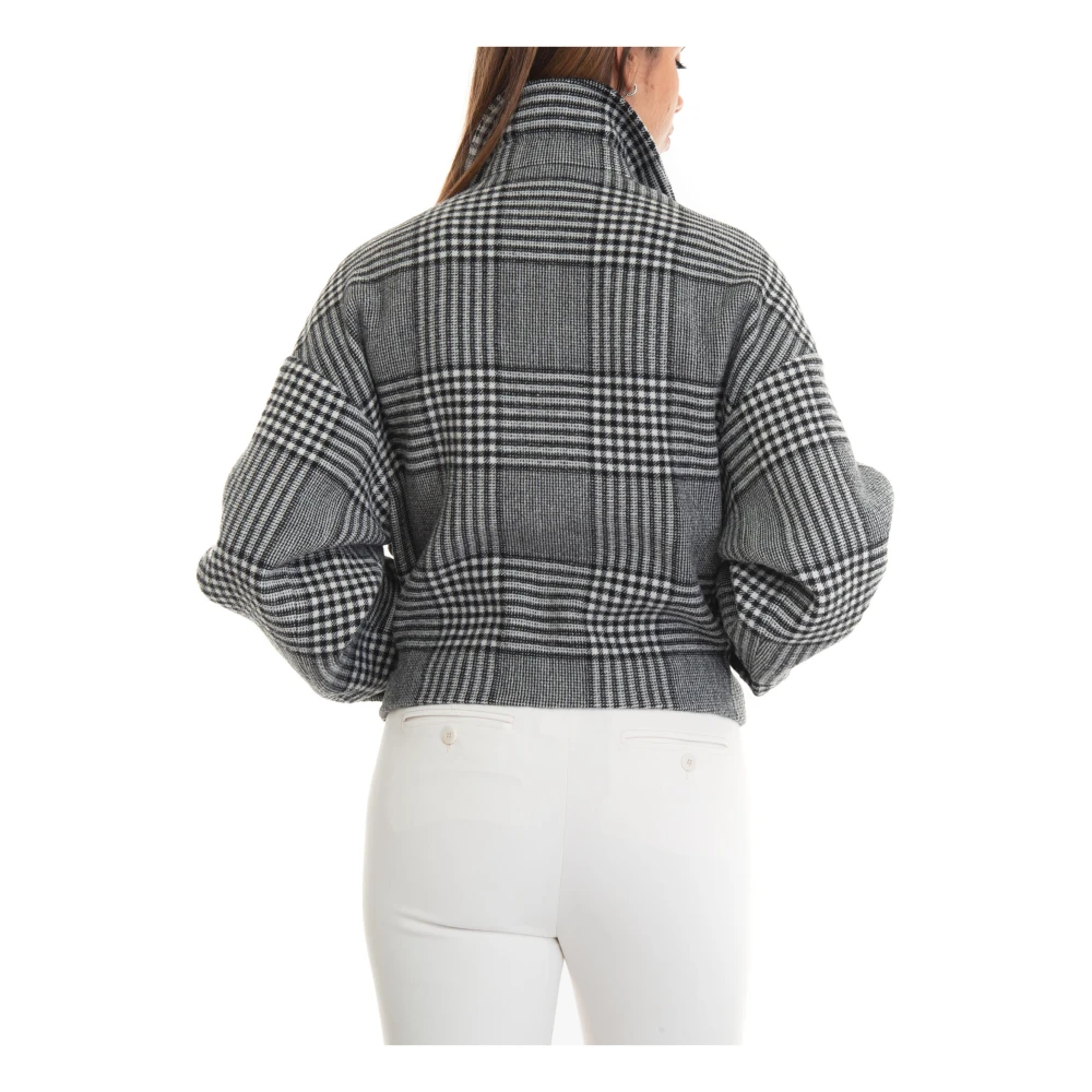Max Mara Weekend Glencheck Short Caban Jacket Multicolor Dames