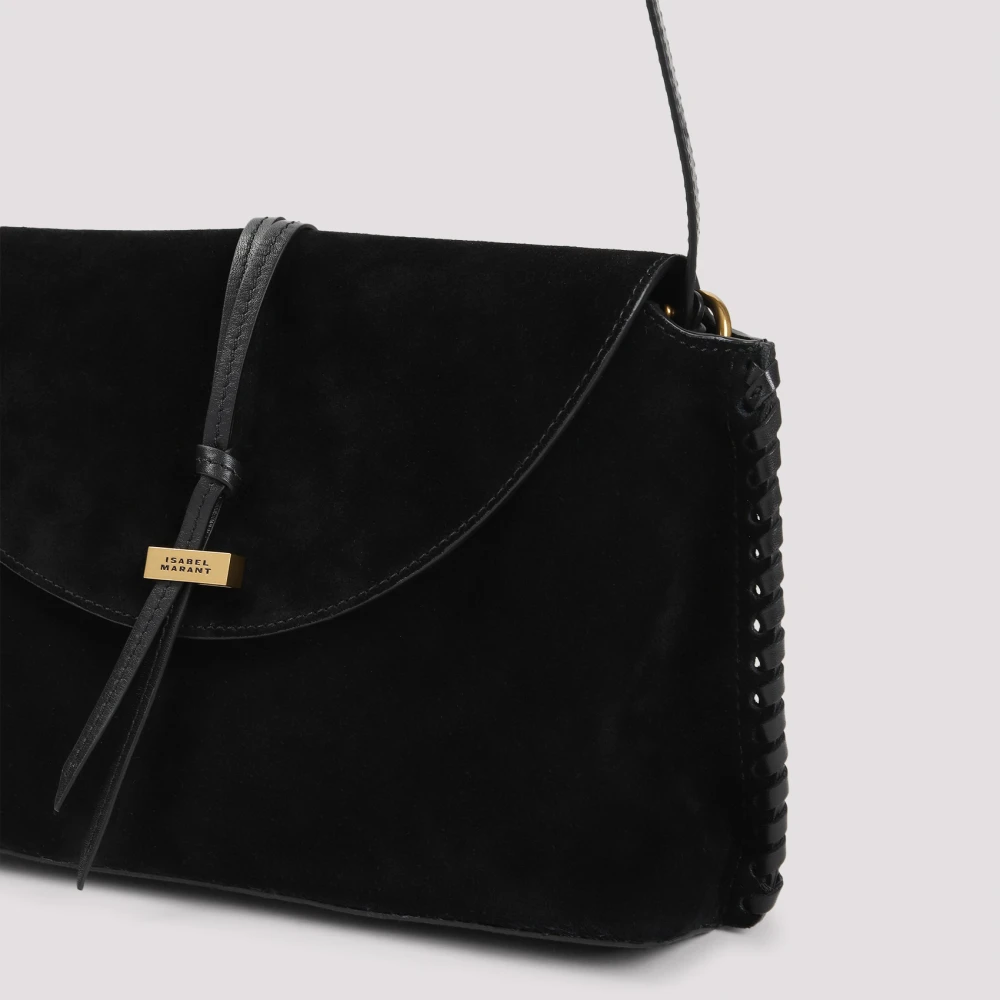 Isabel marant Zwarte Schoudertas Stijlvol Black Dames