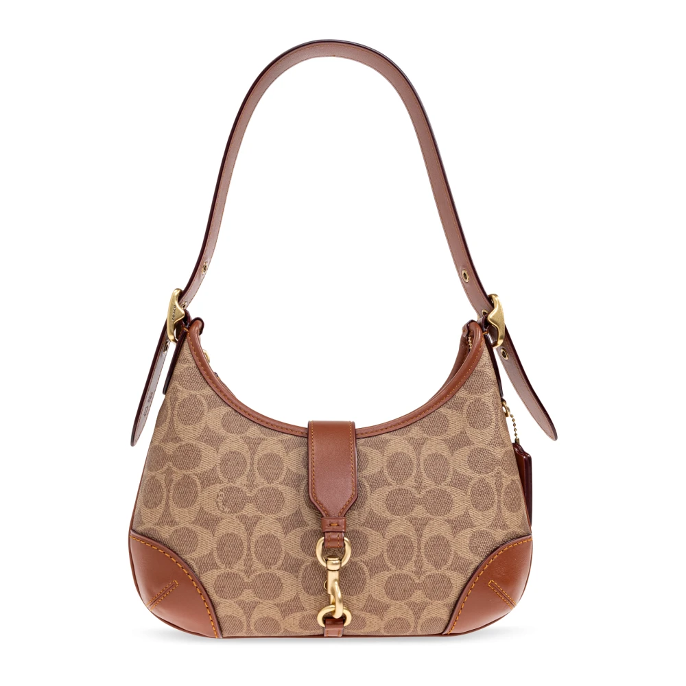 Coach Schoudertas Hamptons Beige Dames