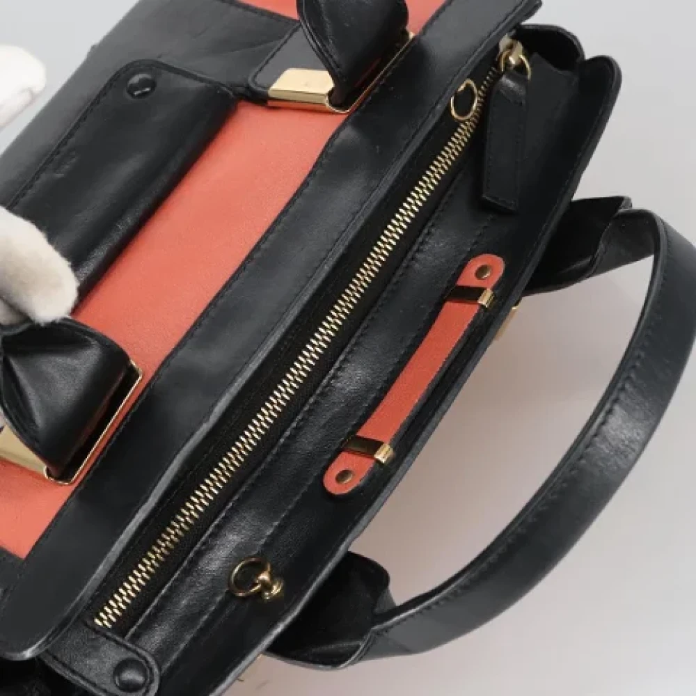 Chloé Pre-owned Leather shoulder-bags Orange Dames