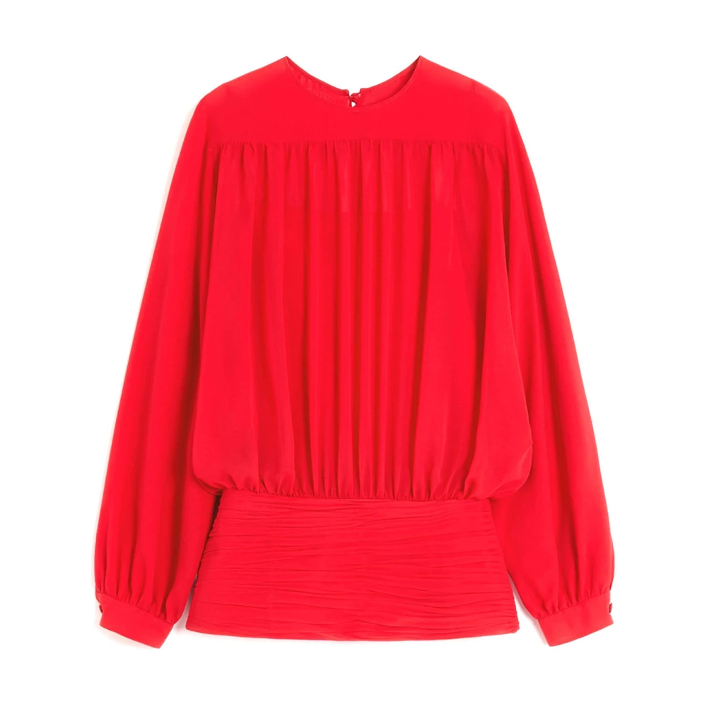 Valentino Garavani Vrouw Rood Overhemden Dames, S, Stijlvolle Top Voor Modeliefhebbers