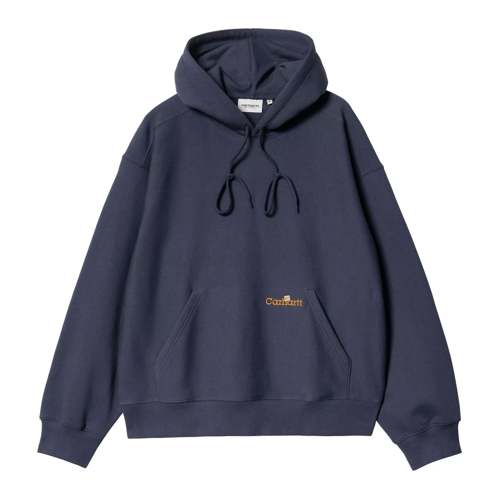 Carhartt WIP Blauwe Hoodie met Script Blue Heren