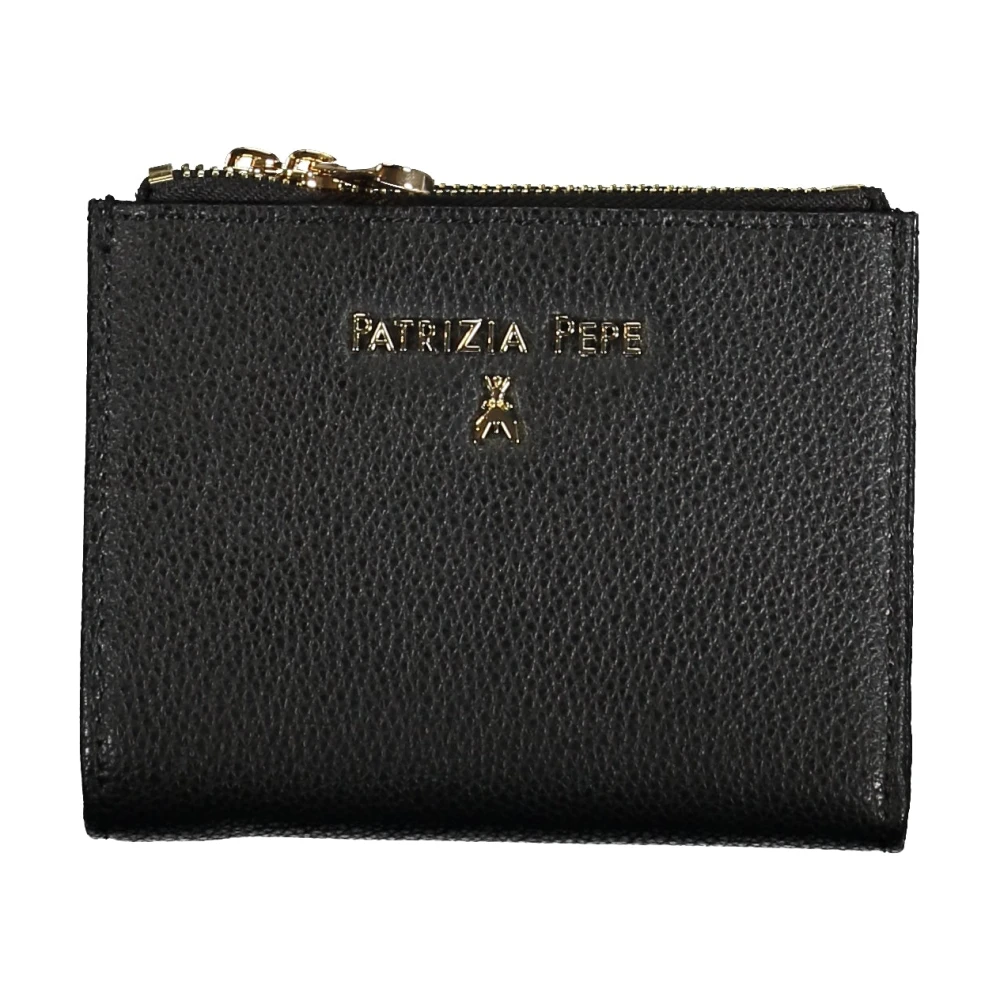 PATRIZIA PEPE Zwarte Damesportemonnee met Ritssluiting Black Heren