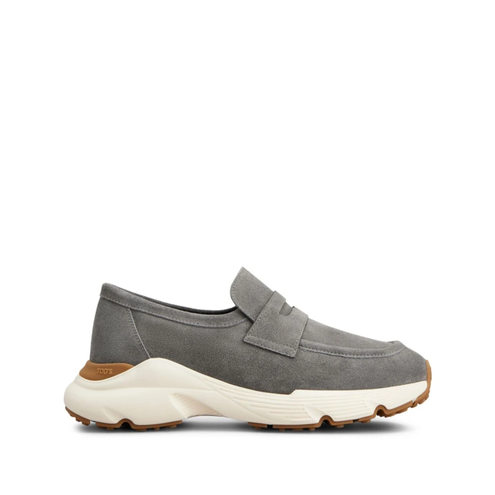 Tod's Women's Gray Suede Leather Sneakers