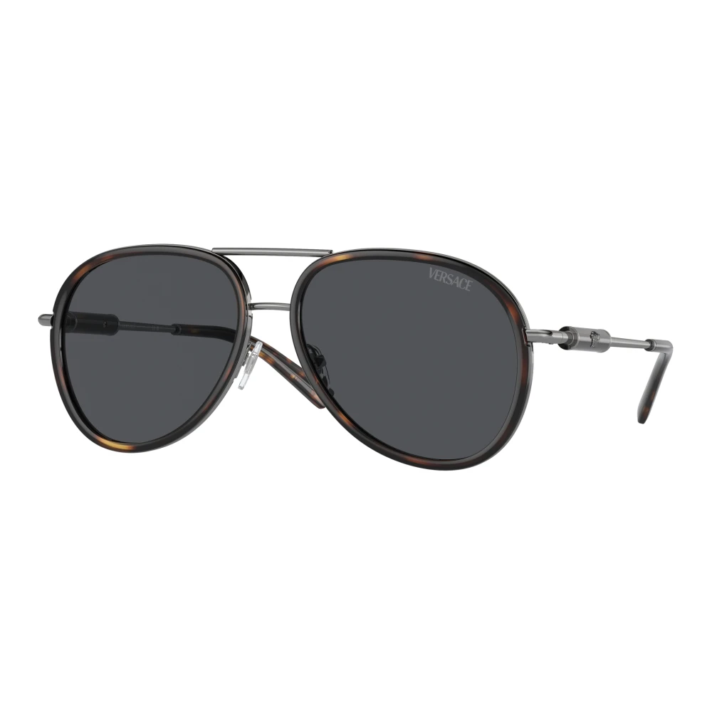 Versace Black Sunglasses, Unisex, 60 Mm, Medusa Sunglasses