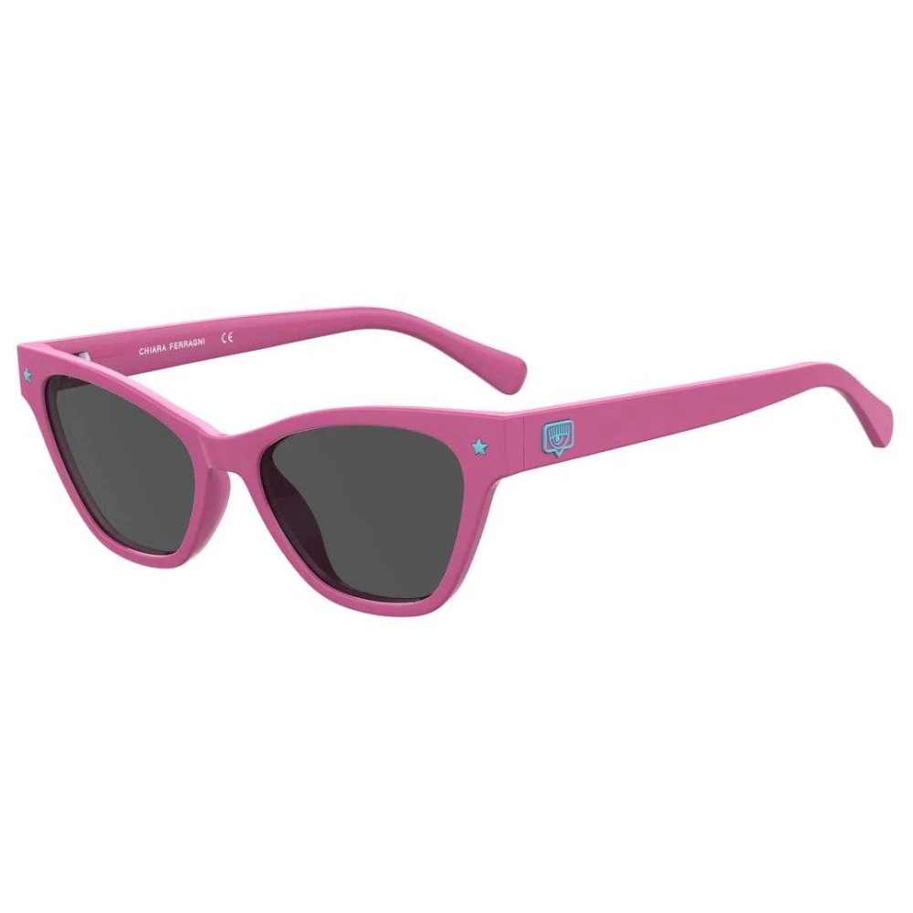 Chiara Ferragni Collection Unisex Pink Sunglasses, 52 Mm, Glamorous Cat-Eye Sunglasses