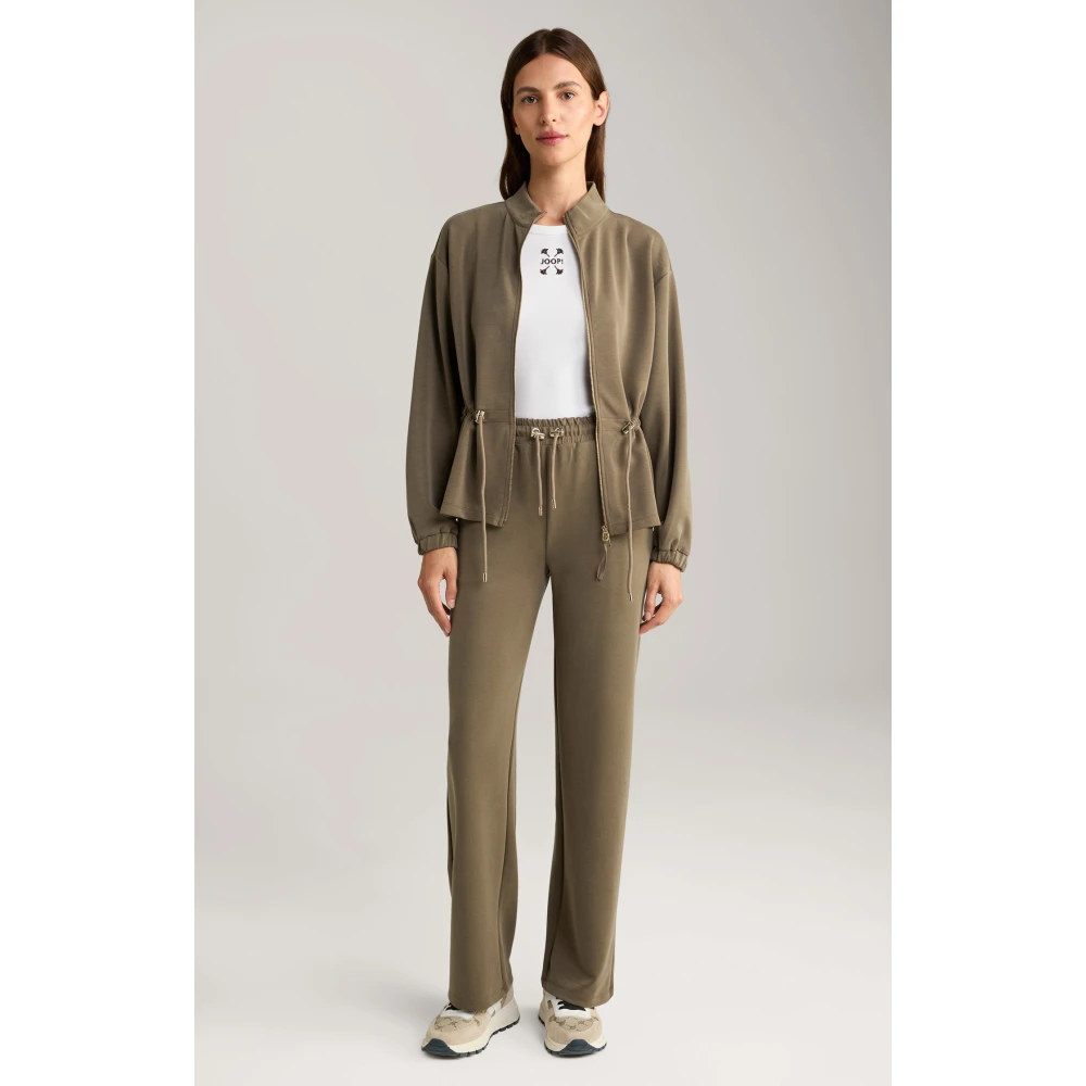 Joop! Sportieve Stijl Olijfgroene Leggings met Trekkoord Taille Green Dames