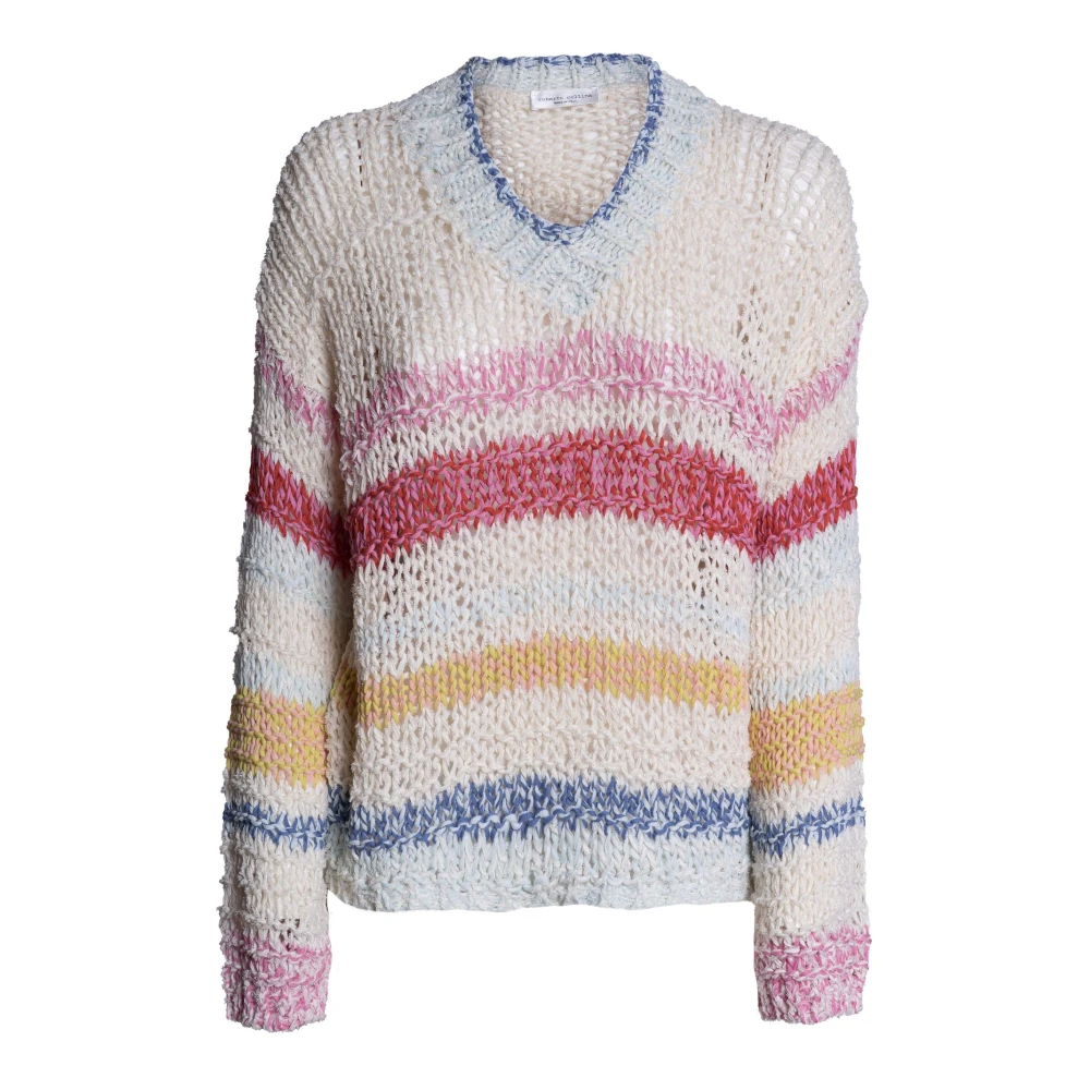 Roberto Collina Women's Multicolor V-Neck Knitwear - V-Neck Knitwear - S - Knitwear