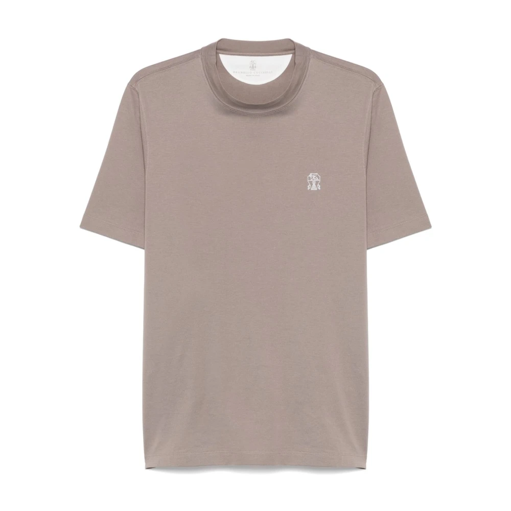 BRUNELLO CUCINELLI Bruine T-shirts en Polo's Brown Heren