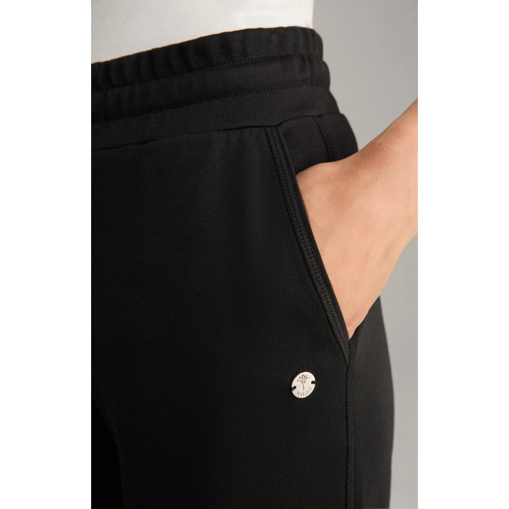 Joop! Zwarte sportieve stijl legging met logodetails Black Dames