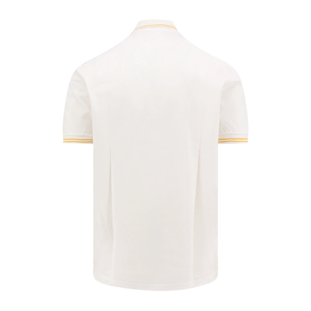 Versace Iconische Medusa Katoenen Poloshirt White Heren