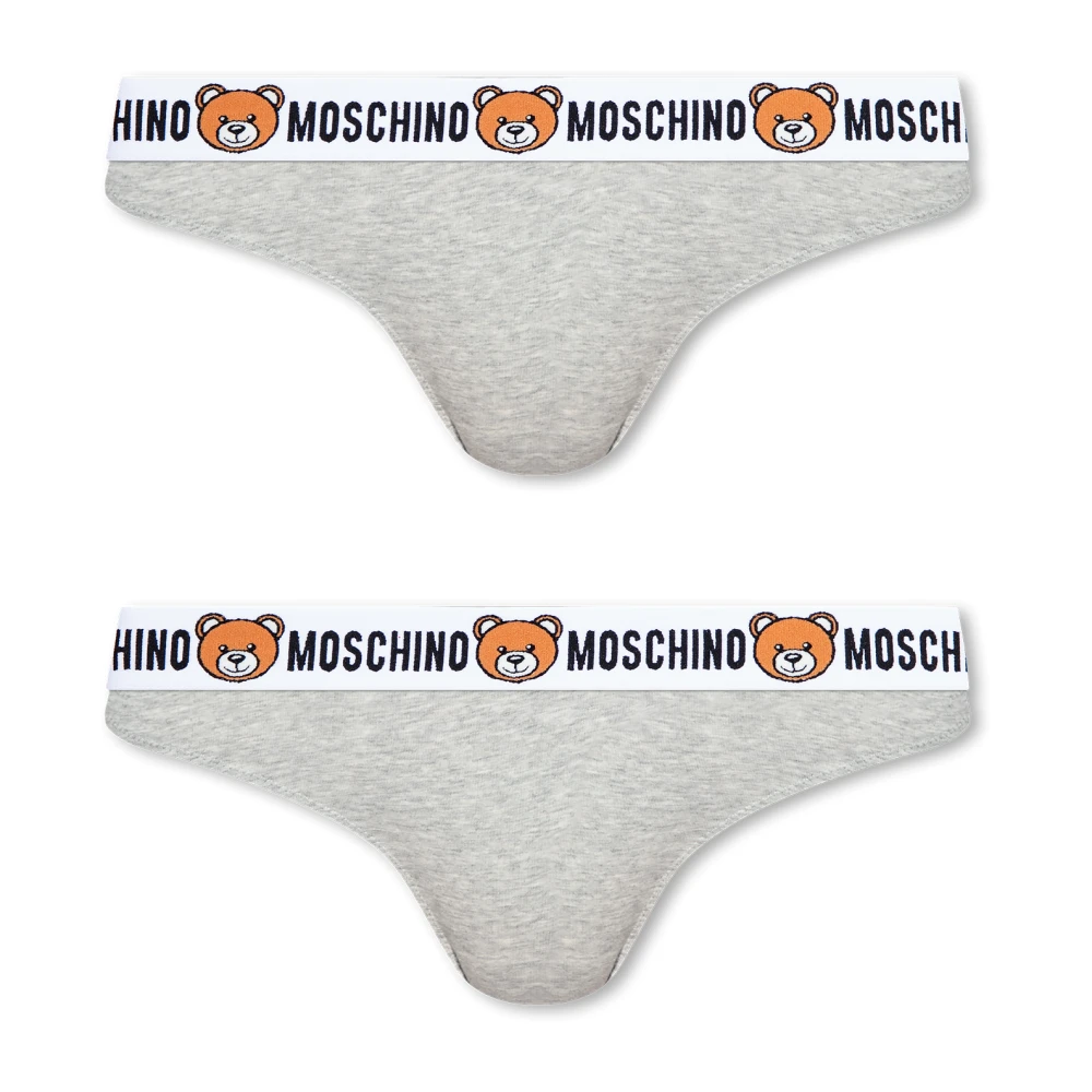 Moschino Merkstring 2-pack Gray Dames