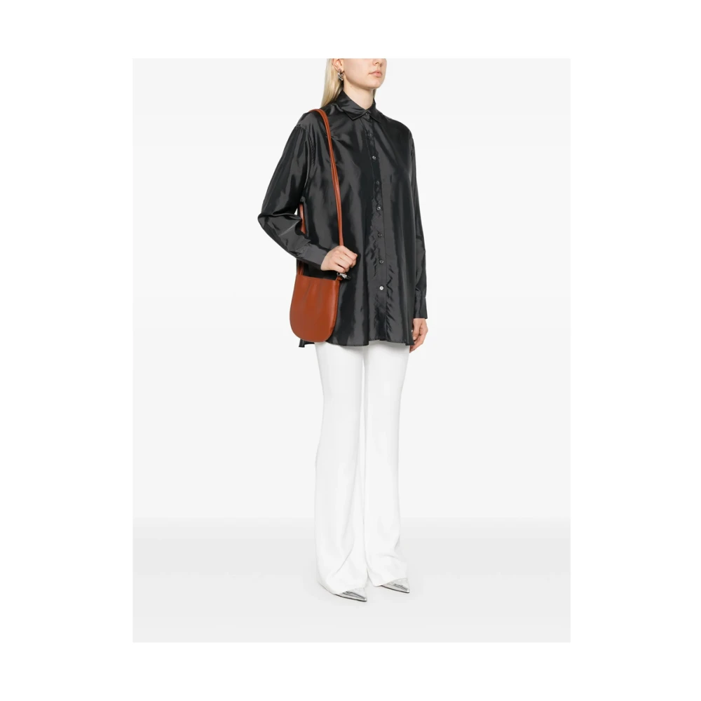Longchamp Paris Kalfsleren Schoudertas Orange Dames