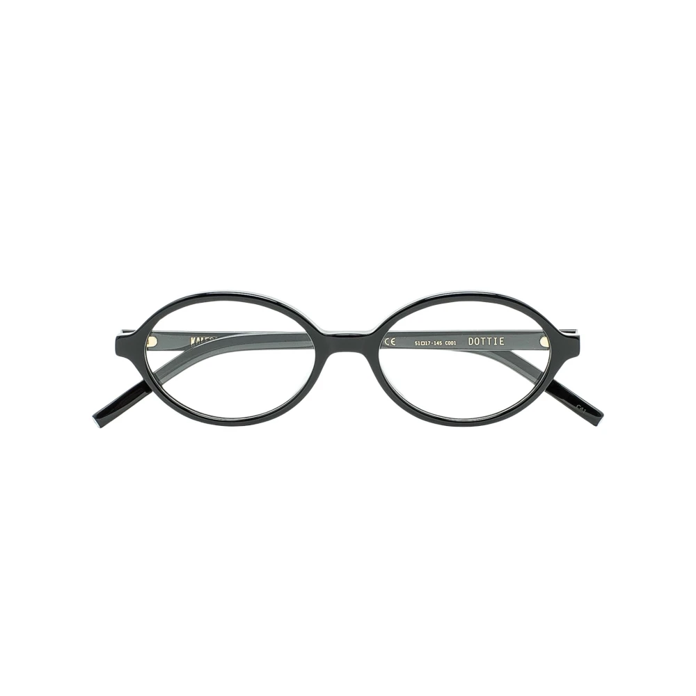 Kaleos Women's Black Glasses, 51 Mm, Dottie 001 Eyeglasses